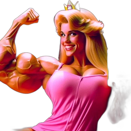 crown, weapon, concept art, photorealistic, comic book art, fantasy art, muscular, woman transparent PNG cut-out