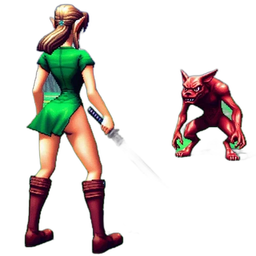 staff, weapon, concept art, pixel art, fantasy art, 3d render, green, video transparent PNG cut-out