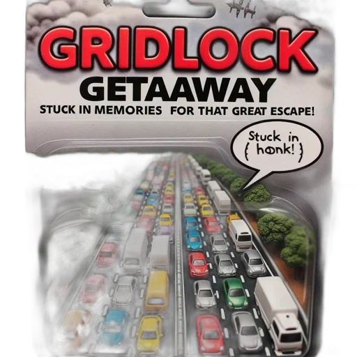 image, displays, toy, package, titled, gridlock, getaway, featuring transparent PNG cut-out