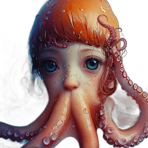 creature, animal, face, mask, photorealistic, concept art, 3d render, fantasy art transparent PNG cut-out