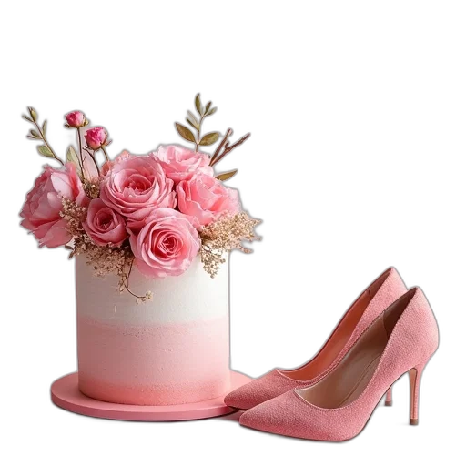 shoes, jewelry, 3d render, photorealistic transparent PNG cut-out