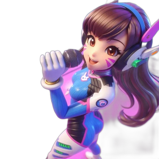 robot, staff, weapon, 3d render, vaporwave, concept art, anime, pastel transparent PNG cut-out