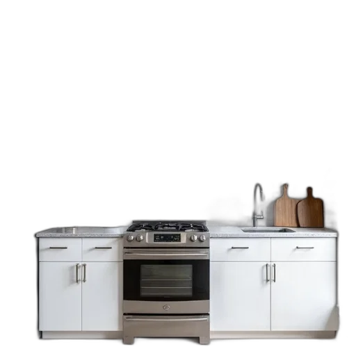 furniture, robot, 3d render, earth tones, monochrome, modern, kitchen, stainless transparent PNG cut-out