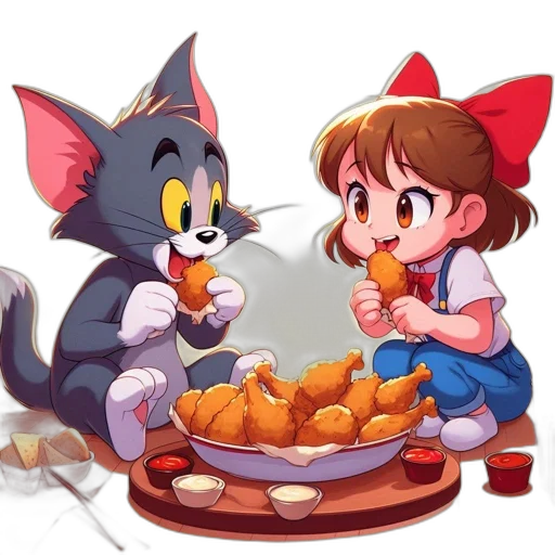 food, concept art, oil painting, pixel art, cartoon, fire, night, forest transparent PNG cut-out