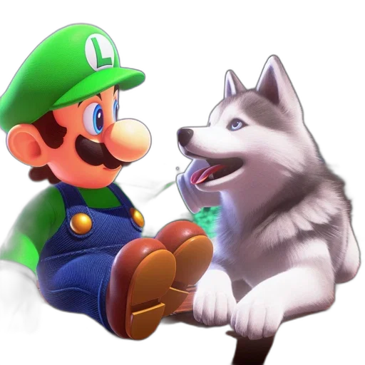 animal, concept art, 3d render, pixel art, fantasy art, monochrome, green, two transparent PNG cut-out