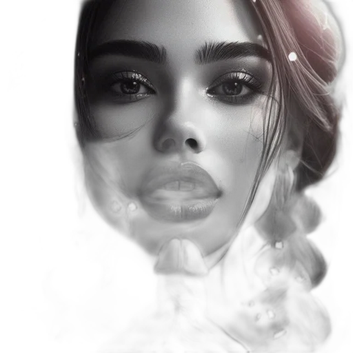 face, mask, dress, crown, photorealistic, fantasy art, pencil sketch, concept art transparent PNG cut-out