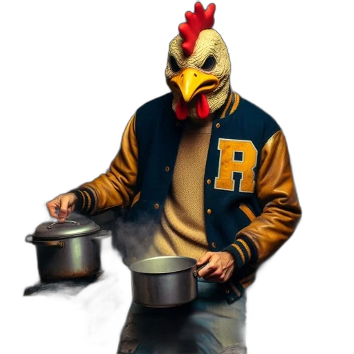 mask, jacket, food, animal, concept art, 3d render, pixel art, photorealistic transparent PNG cut-out