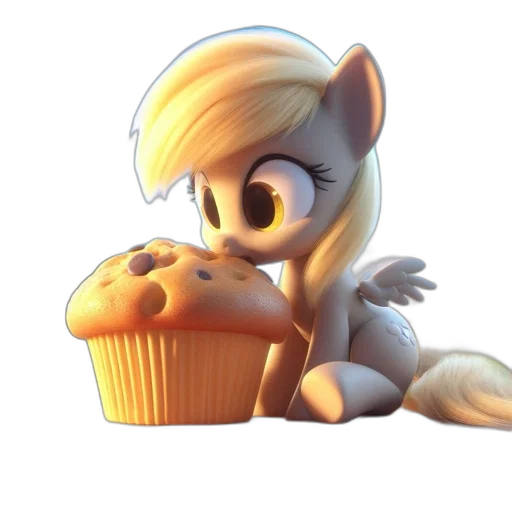 food, 3d render, pixel art, photorealistic, concept art, monochrome, anthropomorphic, pony transparent PNG cut-out