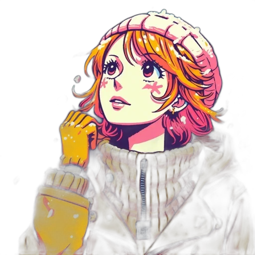 hat, jacket, face, staff, watercolor, anime, pixel art, concept art transparent PNG cut-out