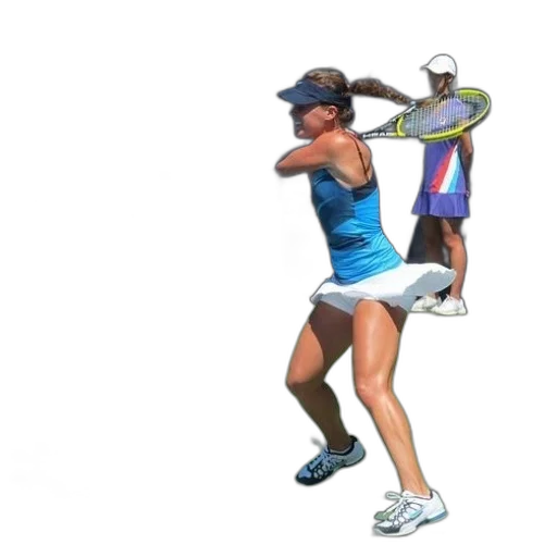 staff, 3d render, concept art, photorealistic, tennis, player, blue, outfit transparent PNG cut-out