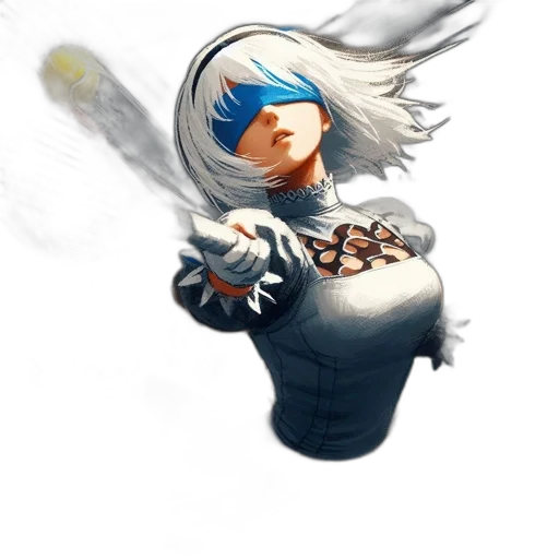 weapon, staff, robot, sword, concept art, fantasy art, pixel art, anime transparent PNG cut-out