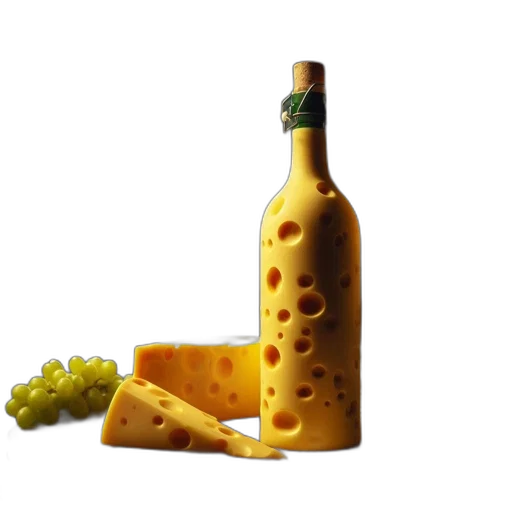 bottle, food, crown, dress, 3d render, factory, workshop, unique transparent PNG cut-out