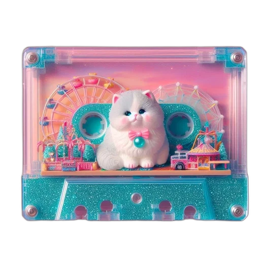 animal, robot, jewelry, car, vaporwave, 3d render, cyberpunk, concept art transparent PNG cut-out