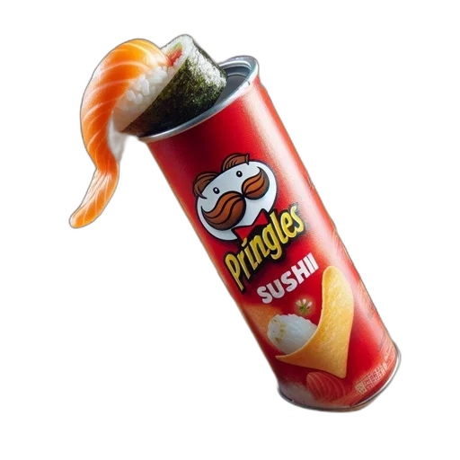 food, weapon, bottle, staff, photorealistic, 3d render, fire, pringles transparent PNG cut-out