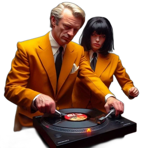 jacket, two, people, wear, matching, orange, suits, one transparent PNG cut-out