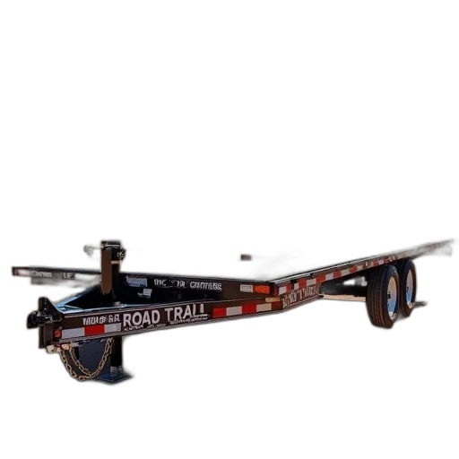 weapon, robot, staff, car, flatbed, trailer, parked, dirt transparent PNG cut-out