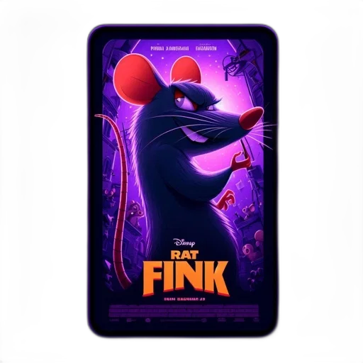 animal, concept art, 3d render, disney, ratatouille, movie, poster, features transparent PNG cut-out