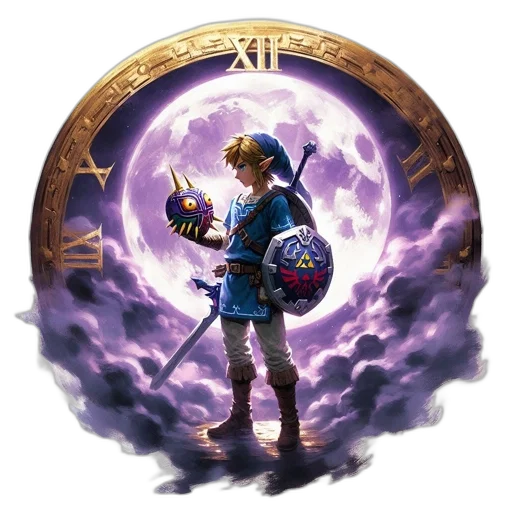 sword, staff, concept art, fantasy art, pixel art, blue, link, legend transparent PNG cut-out