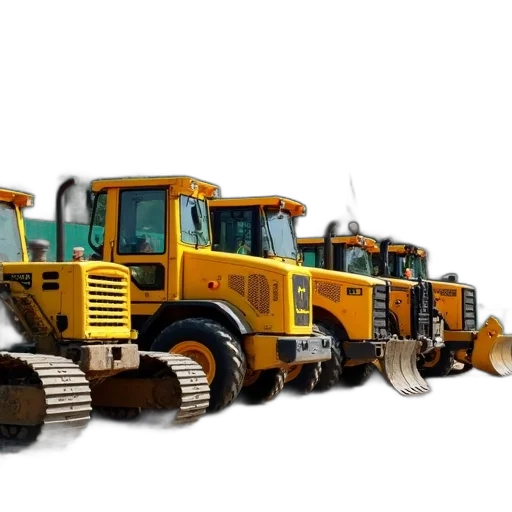 weapon, car, robot, 3d render, photorealistic, concept art, row, yellow transparent PNG cut-out