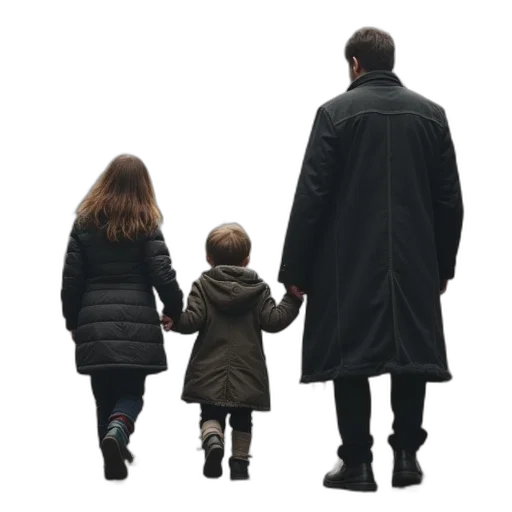 jacket, concept art, city street, article transparent PNG cut-out