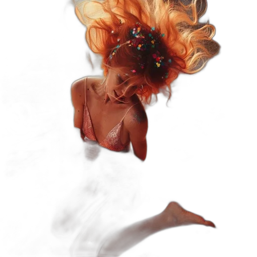 flower, crown, hair, mask, concept art, fantasy art, watercolor, photorealistic transparent PNG cut-out