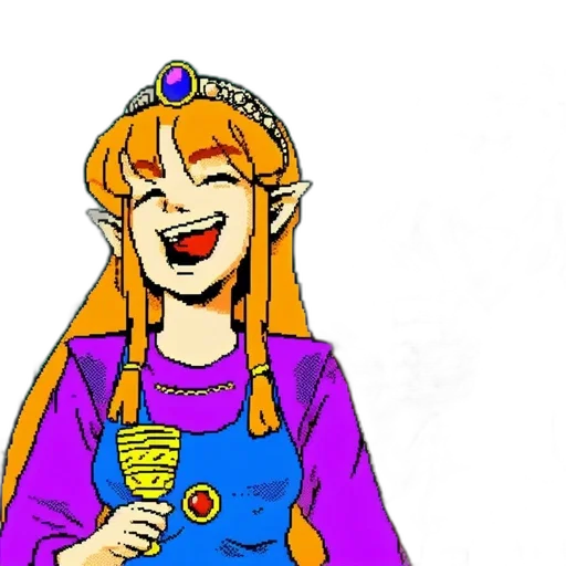 staff, dress, jewelry, crown, cartoon, anime, pixel art, concept art transparent PNG cut-out