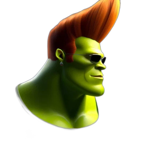hair, hat, face, crown, 3d render, concept art, comic book art, photorealistic transparent PNG cut-out