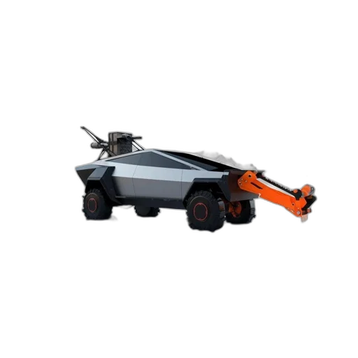 robot, weapon, car, staff, 3d render, concept art, sleek, futuristic transparent PNG cut-out