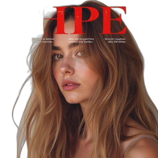 hair, face, photorealistic, cover transparent PNG cut-out