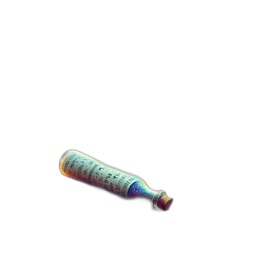 weapon, bottle, staff, umbrella, pixel art, 3d render, vaporwave, photorealistic transparent PNG cut-out