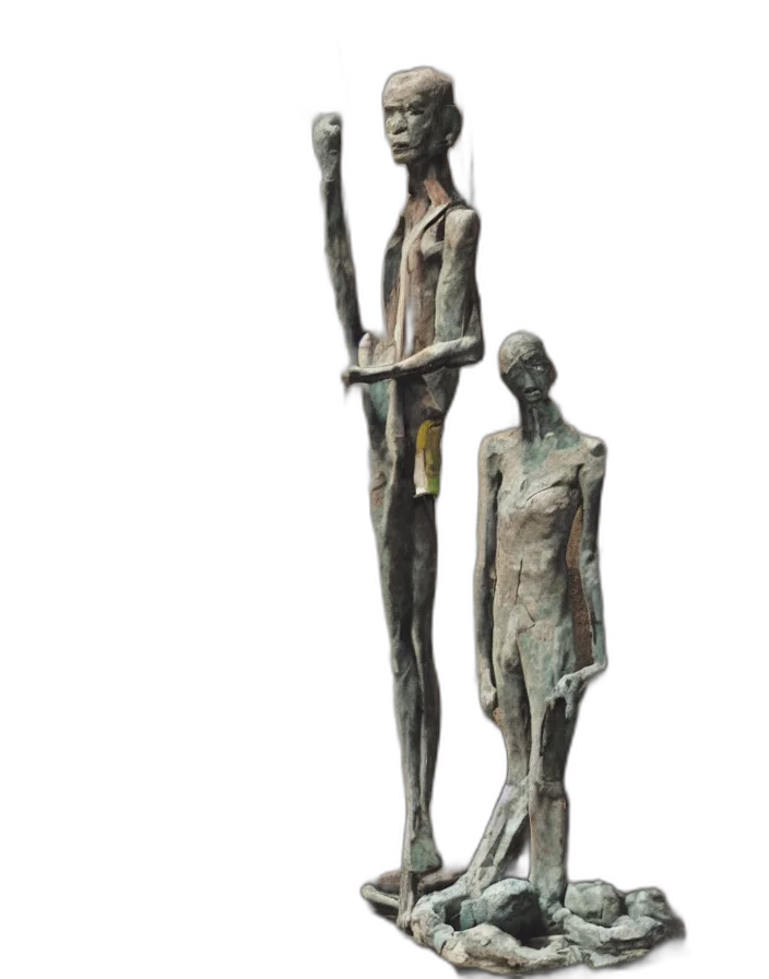 staff, concept art, 3d render, vintage transparent PNG cut-out