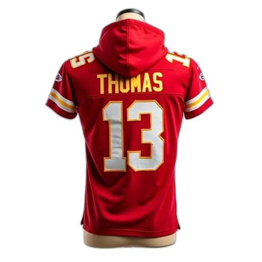 jacket, mannequin, displays, red, yellow, kansas, city, chiefs transparent PNG cut-out