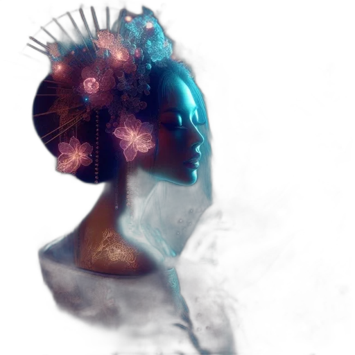 crown, robot, face, mask, concept art, cyberpunk, 3d render, fantasy art transparent PNG cut-out