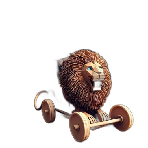 animal, hair, furniture, creature, 3d render, concept art, fantasy art, photorealistic transparent PNG cut-out