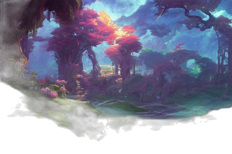 tree, dragon, sword, staff transparent PNG cut-out