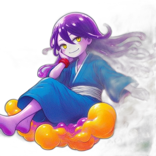 dragon, concept art, watercolor, anime, fantasy art, fire, fog, underwater transparent PNG cut-out