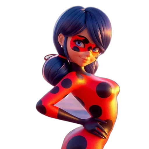 robot, dress, face, concept art, 3d render, comic book art, cartoon, red transparent PNG cut-out