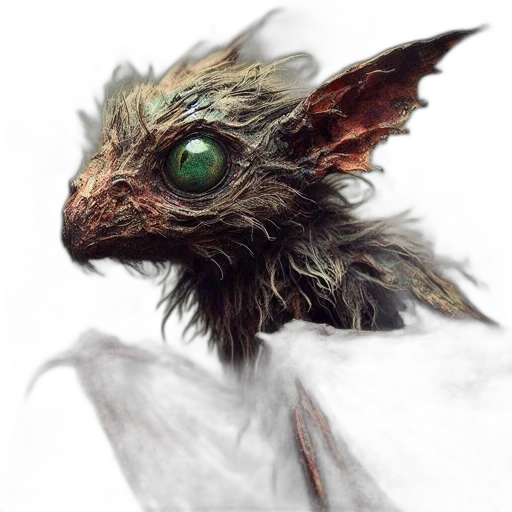 dragon, creature, animal, mask, fantasy art, concept art, photorealistic, watercolor transparent PNG cut-out