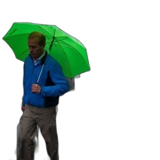umbrella, jacket, staff, 3d render transparent PNG cut-out