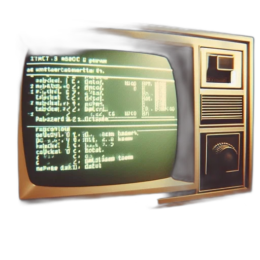 robot, furniture, 3d render, cyberpunk, pixel art, vaporwave, antiquated, computer transparent PNG cut-out
