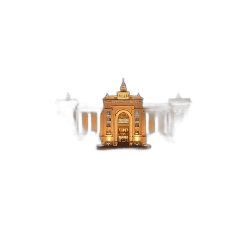 building, crown, staff, furniture, pixel art, 3d render, concept art, photorealistic transparent PNG cut-out