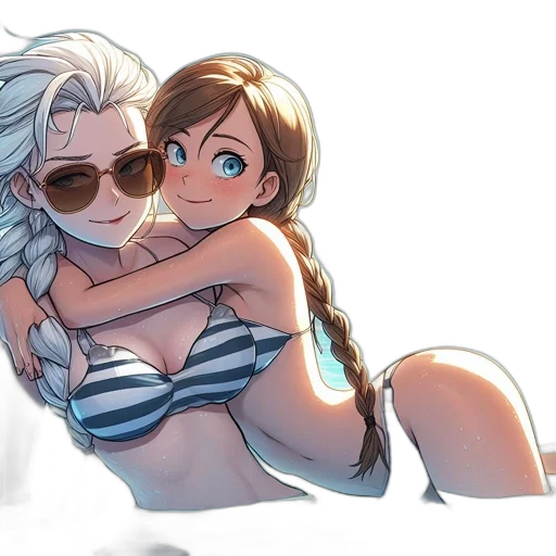 anime, cartoon, concept art, comic book art, beach, underwater, snow, fire transparent PNG cut-out