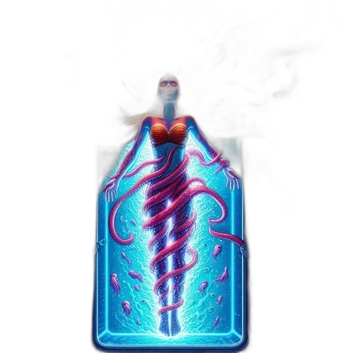 staff, bottle, jewelry, sword, concept art, fantasy art, vaporwave, 3d render transparent PNG cut-out