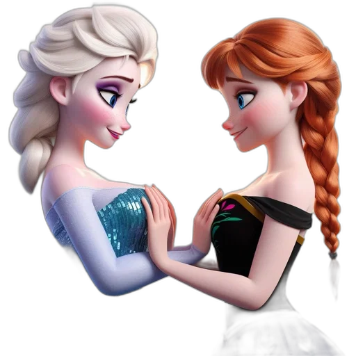 dress, crown, jewelry, 3d render, concept art, fantasy art, cartoon, snow transparent PNG cut-out