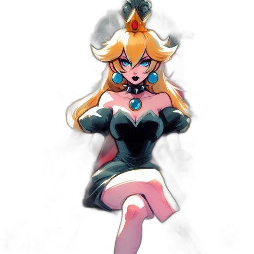 crown, dress, staff, mask, concept art, pixel art, 3d render, cartoon transparent PNG cut-out