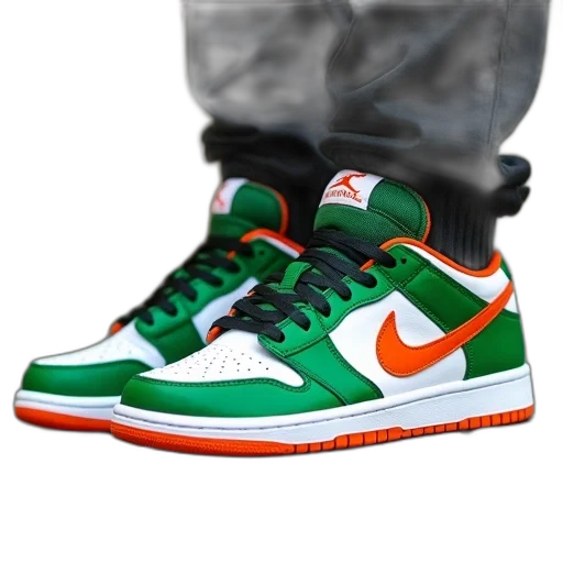 shoes, green, custom, air transparent PNG cut-out