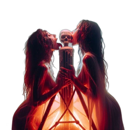 bottle, dress, hair, crown, concept art, fantasy art, photorealistic, comic book art transparent PNG cut-out