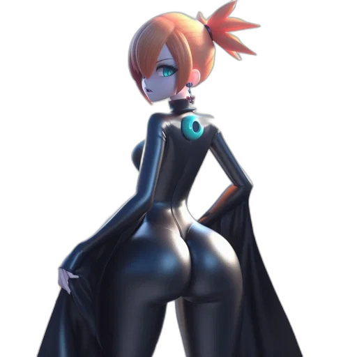 dress, robot, jacket, weapon, concept art, 3d render, anime, cartoon transparent PNG cut-out