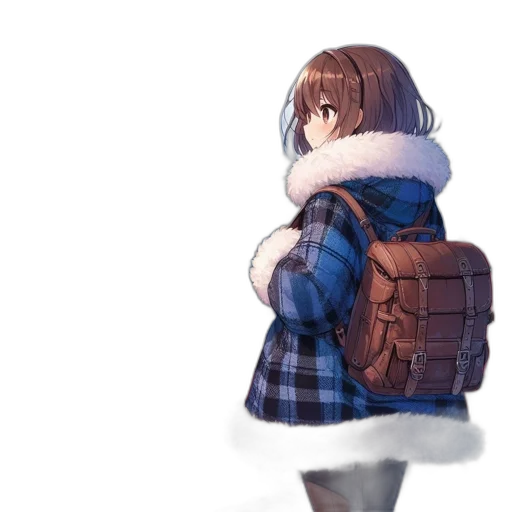 jacket, dress, robot, creature, watercolor, concept art, anime, pixel art transparent PNG cut-out