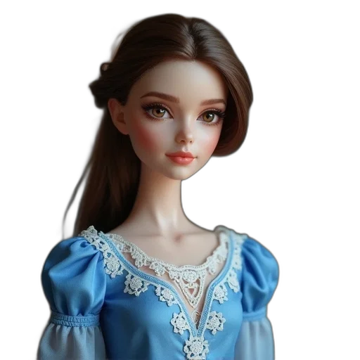 dress, jewelry, crown, 3d render, photorealistic, fantasy art, concept art, blue transparent PNG cut-out